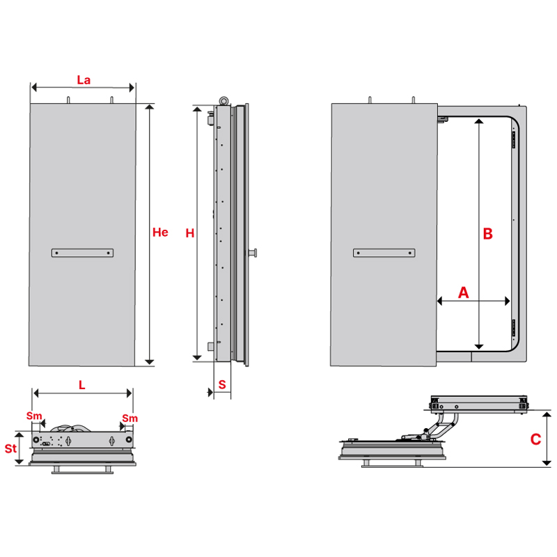 Pantograph door 2332.66